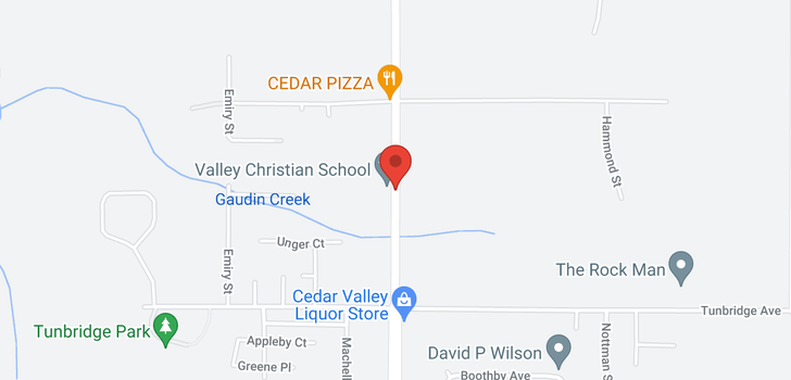map of 8948-8952 CEDAR STREET
